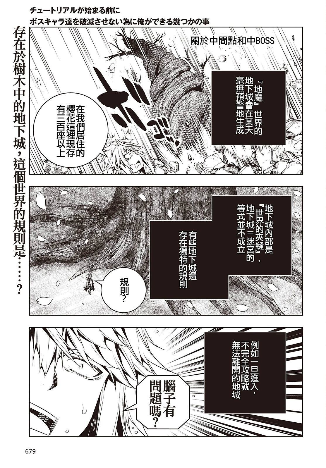 新手教程开始前，为了让BOSS角色们不被消灭我能做的几件事 第17话 第1页