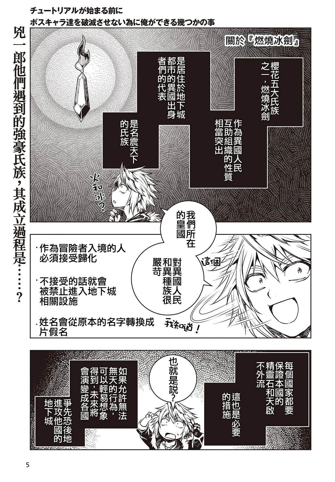 新手教程开始前，为了让BOSS角色们不被消灭我能做的几件事 第21话 第1页
